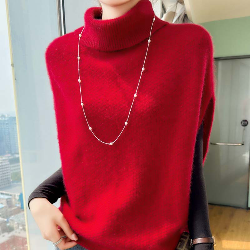 Weste für Damen Baumwolle Herbst Winter Ärmellose Oberteile Gestrickte Strickweste Oversize Verdickte Weste