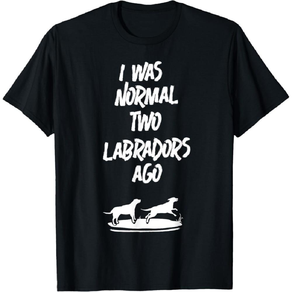 

2 Two Labrador Retriever Ago Black Yellow Chocolate Lab T-Shirt XXXXXL чорний