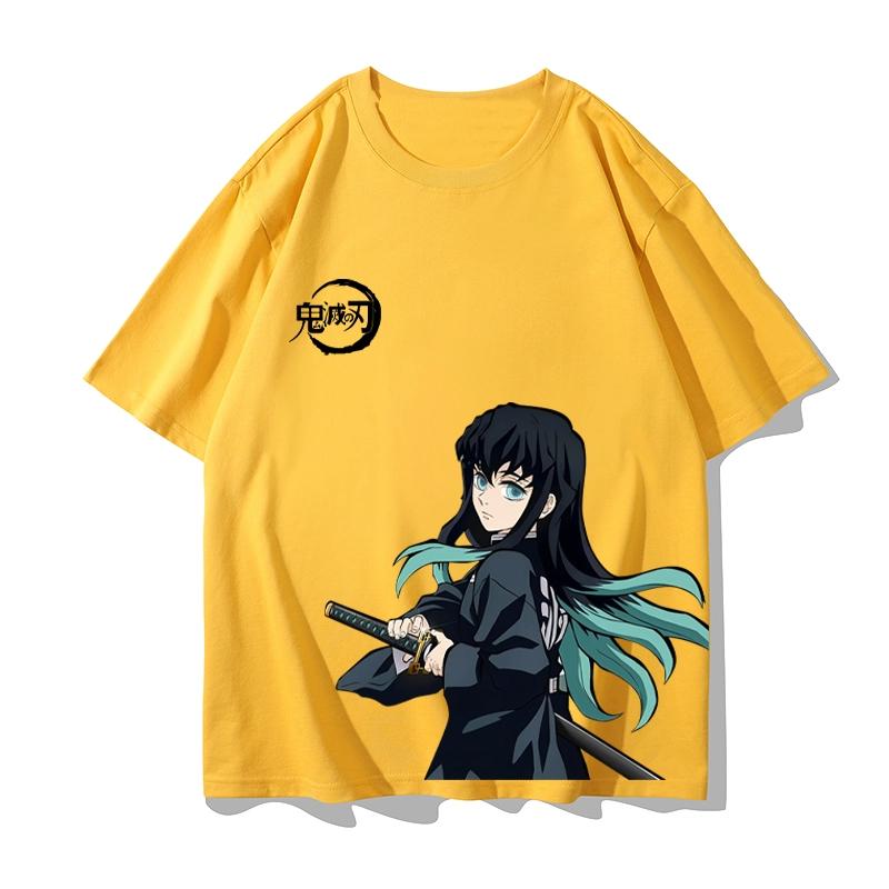 Chlapecké studentské tričko s krátkým rukávem z anime "Demon Slayer": Kimetsu No Yaiba" s postavou Tsukuro Asakazu