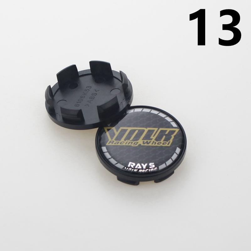 SET OF 4 RAYS VOLK Center Cap for Wheels 53mm OD & 48mm ID Dust Proof Hood Cover Plastic Base Wheel Hub Cap