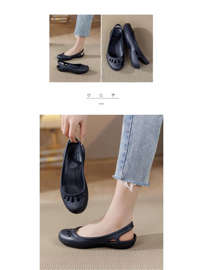 Damen Sommer Rutschfeste Clog-Sandalen: Klassische Melindi Strand- & Gartenschuhe, Übergröße