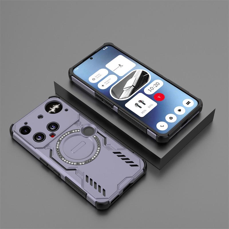 Für Nothing Phone 3 Hülle Nothing Phone 3a Pro Stoßfest Magnetische Adsorption Kabelloses Laden Rückseite Für Nothing Phone 3 Hülle