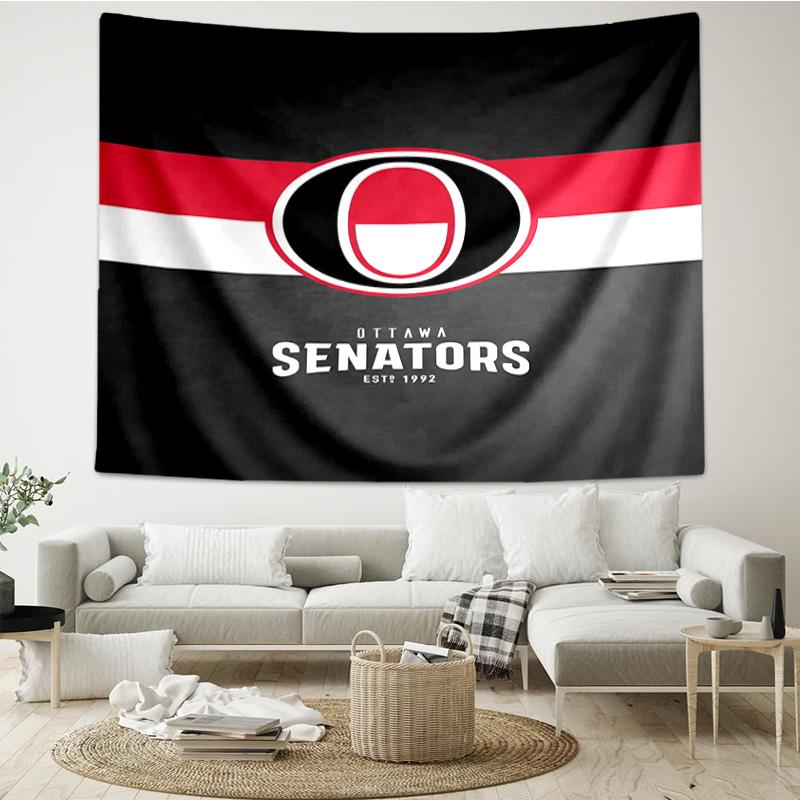 1PC Ottawa Hockey Team Tapestry Accessories Playroom Tapestry, for Bedroom,Livingroom, dormitory Room Wall Decor Fan Birthday Gifts