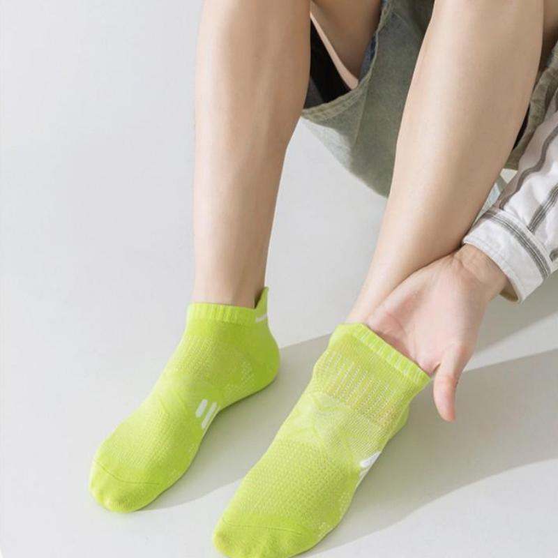 5/10 Pairs Men's Sports Cotton Socks Low Waist Ankle Socks Sweat-absorbent Breathable Socks Lot