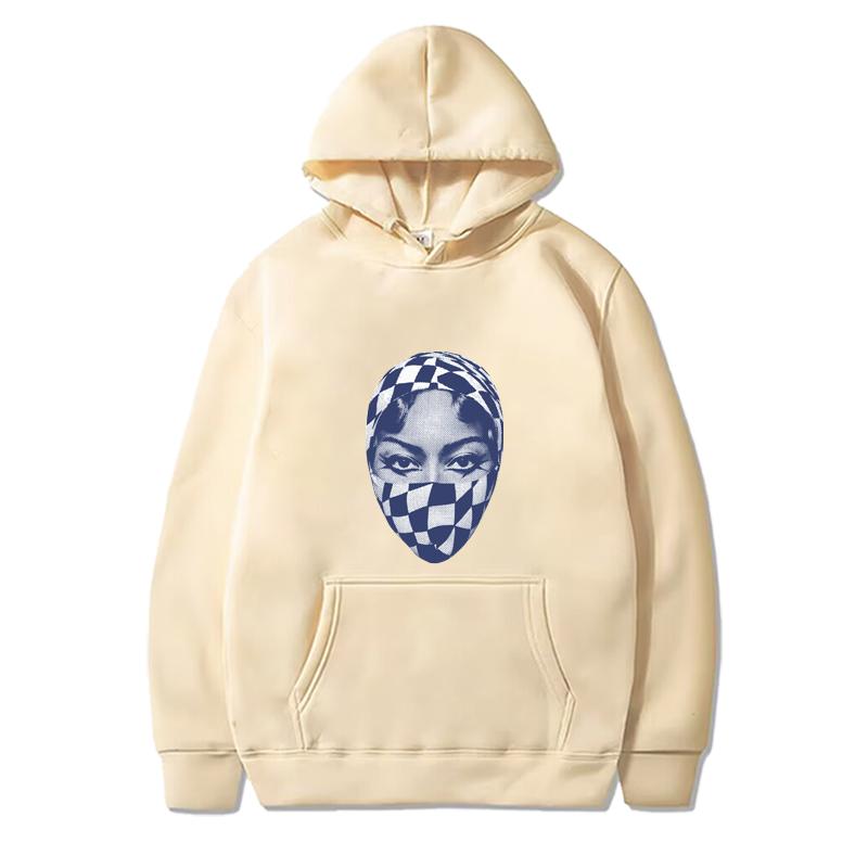 Beyoncé Cowboy Carter Gesicht Hoodie Herren Damen Lustig Vintage Langarm Sweatshirt Mit Print Grafik Oversize Hoodie Unisex