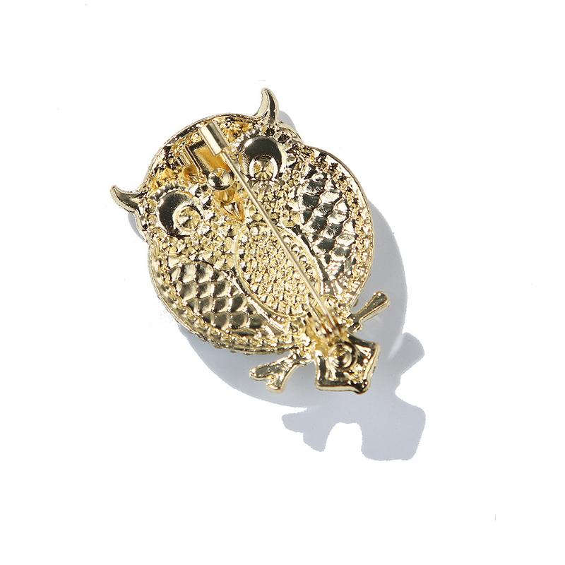 Metal Animal Owl Brooch For Women Clothing Coat Jewelry Accessries Gifts