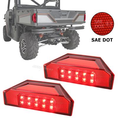 2x Waterproof LED Rear Tail Light Running Brake Lamp Left Right UTV For Polaris Ranger 570 900 XP 1000 DLX 2013-2020 DOT SAE E9
