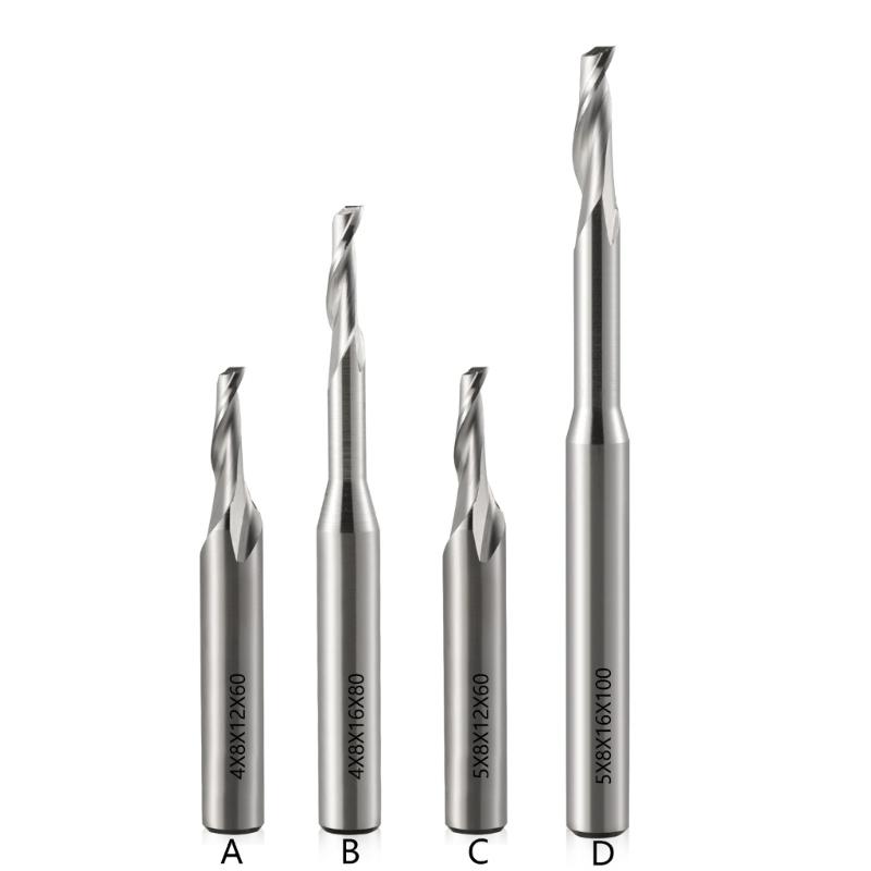 Precise Router Bit Single Flute End Mill For Aluminum Cutting With HSS Material In Multiple Size Machining Part