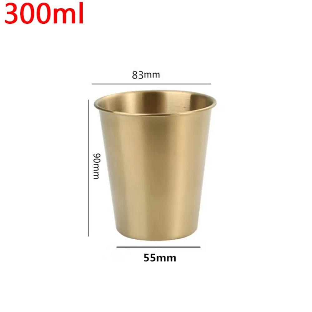 Vaso de Metal de Acero Inoxidable 304 de 200-500ml Vasos para Whisky Cerveza Vaso para Vino Blanco Café Tazas de Viaje para Camping Taza para Beber Café Té