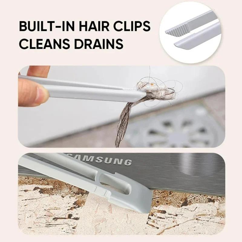 360° Multi-Function Rotating Crevice Cleaning Brush Hand-held Corners Cleaning Tool,for Bathroom Kitchens Floors Toilet Windows