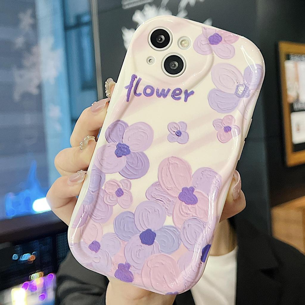 Cute Silicone Case for Xiaomi Redmi Note 13 12 11 Samsung A54 A24 A14 Oppo A78 A58 A38 Infinix Note 30 Pro Funda Flowers Hearts Cover Soft TPU Bumper