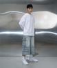 Pichibeullaeg Vertical Logo Long Sleeve Tee (White)