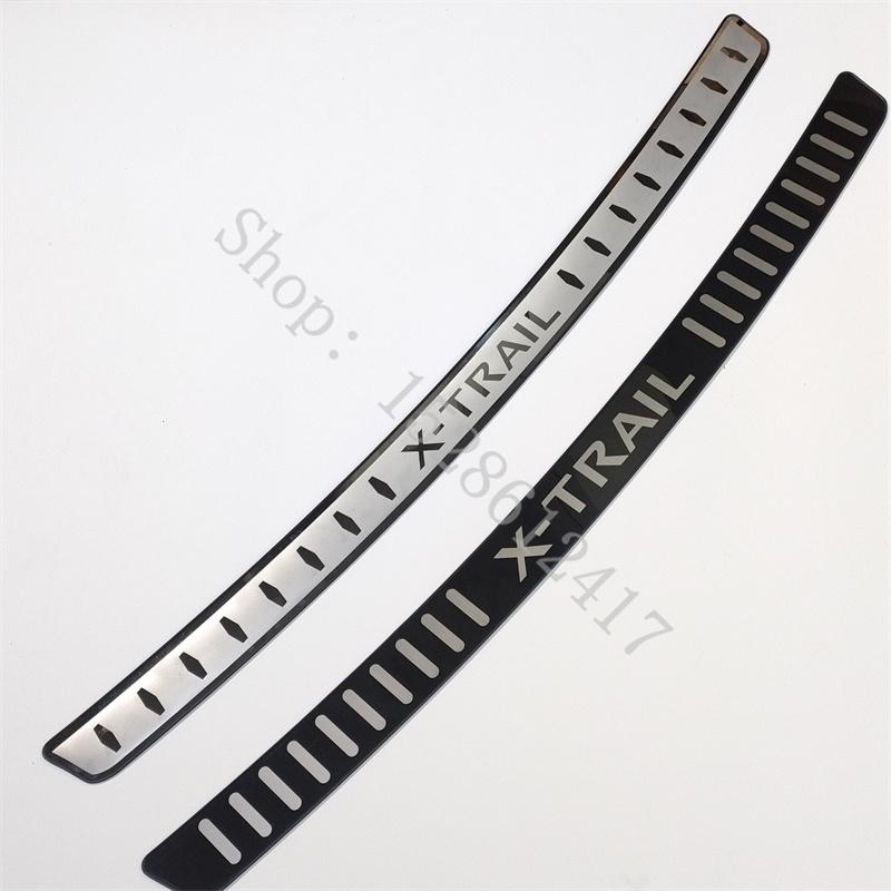 Car styling For Nissan X-Trail X Trail T32 2014~ Scuff Plate/Door Sill Rear Bumper Protector Sill Trunk Tread Plate Trim