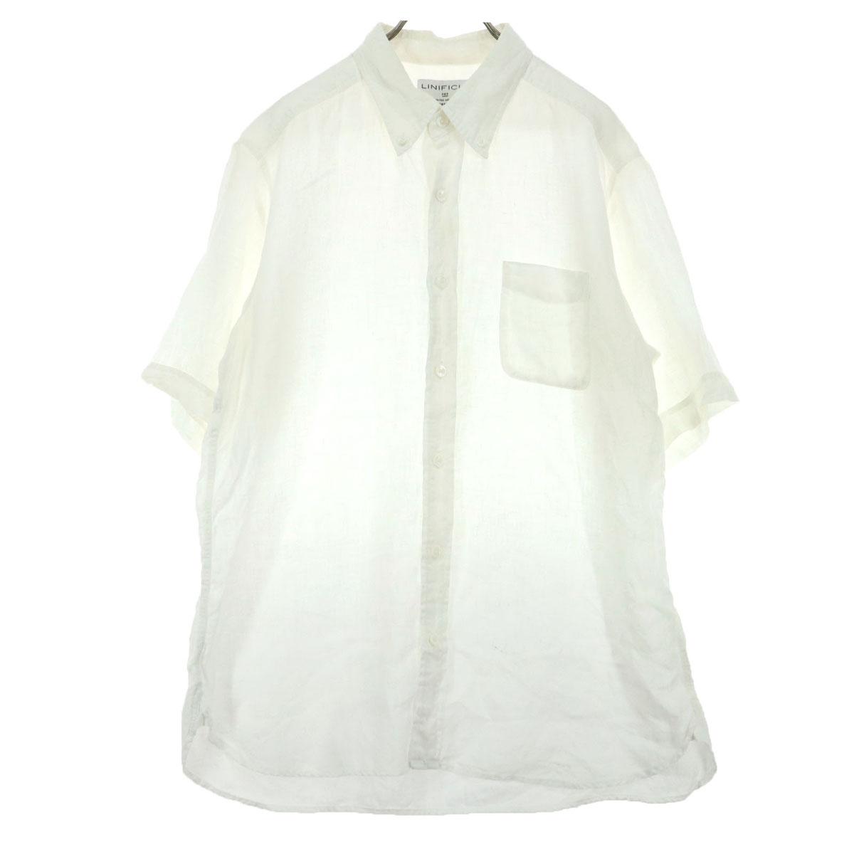 

UNITED ARROWS Рубашка с коротким рукавом XL белая Мужская Б/У