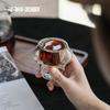 Dubbelväggigt glas espressokopp 60 ml Isolerade genomskinliga kaffeshotsglas Latte Cappuccino Te Muggar Set Kök Kaffetillbehör