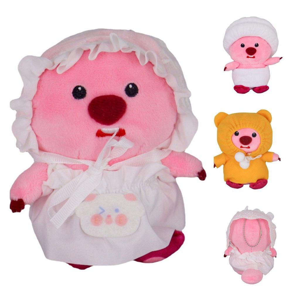 Weiches kuscheliges Loopy Pororo der kleine Pinguin Plüschtier Anhänger Schlüsselanhänger Weihnachtsgeschenk für Mädchen