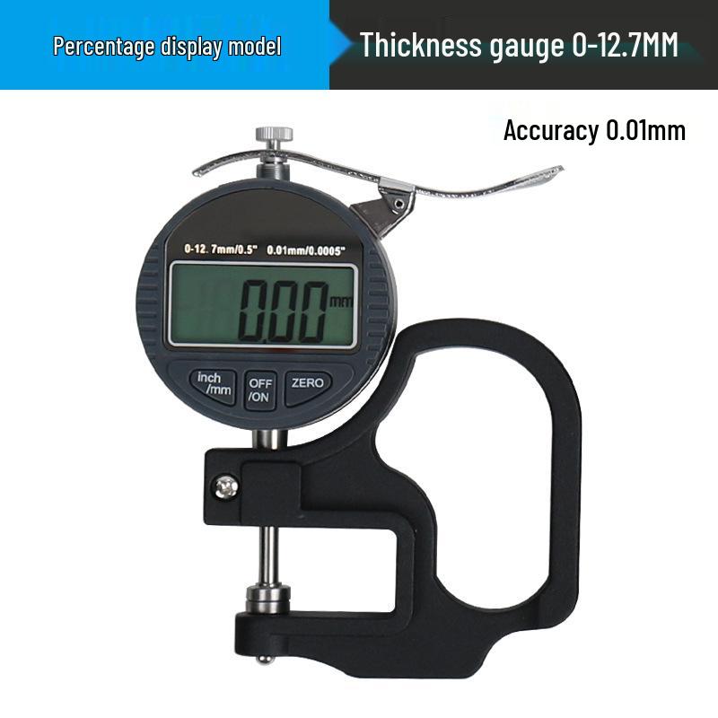 High Precision Digital Micrometer: Steel Pipe & Flat/Bent Pointed Head Thickness Gauge