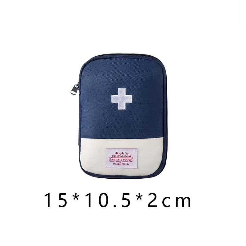 

Mini First Aid Pouch Oxford Portable Medical Kit Household Partitioned Storage Bags Outdoor Travel Medicine Storage Bag TMZ синій
