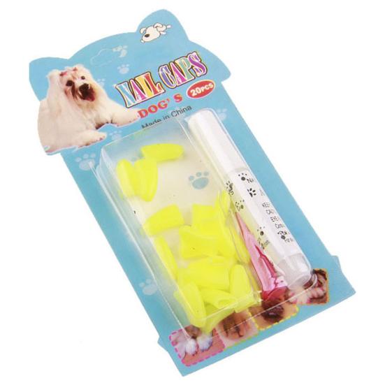 

20Pcs Pet Cats Kitten Anti-scratch Grooming Nail Paws Claw Cap Cover Protector XXL