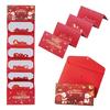 Christmas Themed Cash Envelope with 6 Slots Holiday Gift Cards Money Holder Money Organiser For Gifts Exchanges