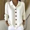 Women S Knit Cardigan Button Sweater Coat Solid Color Casual Fashion Autumn Winter