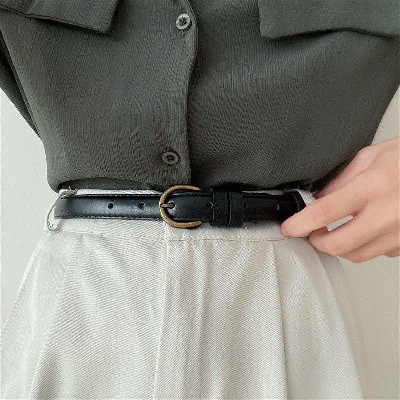 Canvas Womens Fashionable Belt In Retro Black Color With Unique Design Perfect For Casual And Looks Stylish