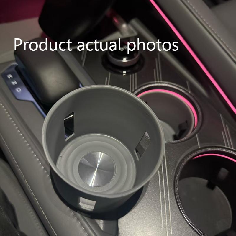 Suitable for Zeekr 001 21-25 Water Cup Cover Central Control Silicone Car Cup Cushion Decoration Car Cup Cover Car Accessories