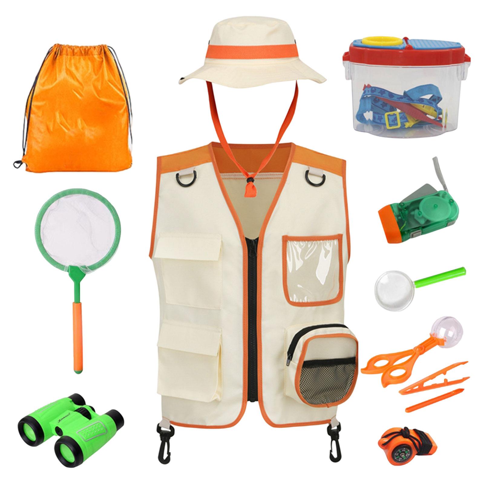 

12Pcs Costume Kit Children s Vest Cap Set for 3-12 Years Old