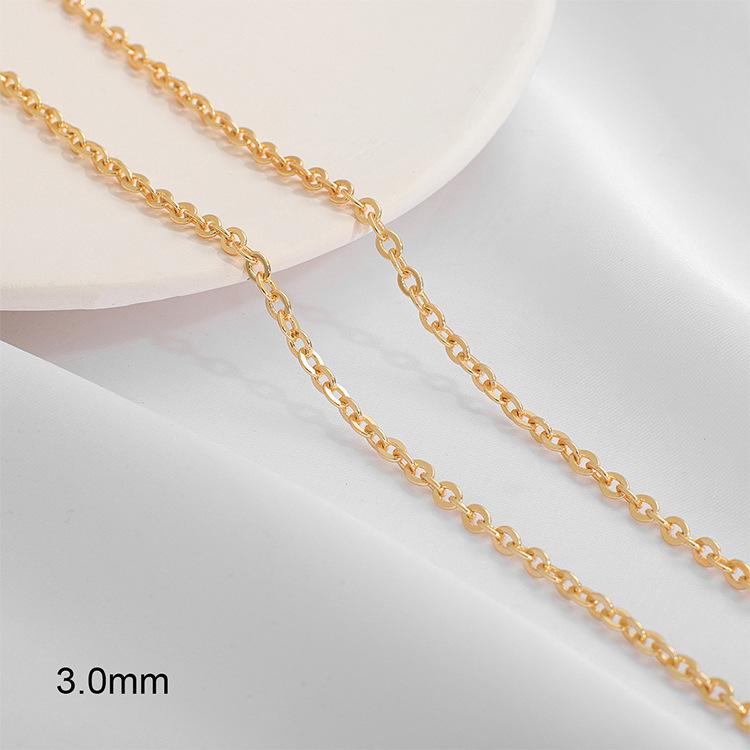18K Gold-Filled O-Chain Necklace, Bracelet & Earrings Extension - DIY Jewelry Materials