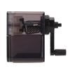 Transparent Black Sketch Pencil Sharpener 8.1*6*4.9cm Stronger Helical Blade Manual Pencil Sharpener Safety Design Alloy Steel