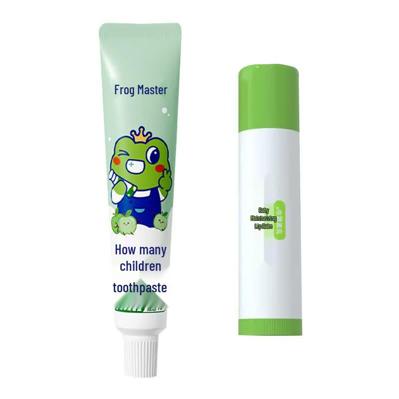 Frog Prince Apple Kids Toothpaste & Lip Balm Set
