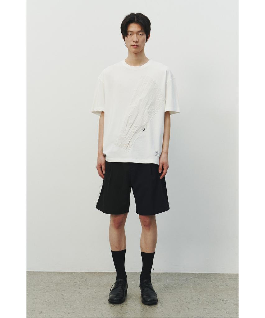 RECODE Sleeve Patch T-Shirt_Rktam25618Whx