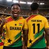 2026 Ghana Rood Geel Groen Kleurblok Voetbalshirt Gepersonaliseerd Doe-het-zelf Naam Nummer Ghana Vlag Voetbal T-shirt Los Sport T-shirt