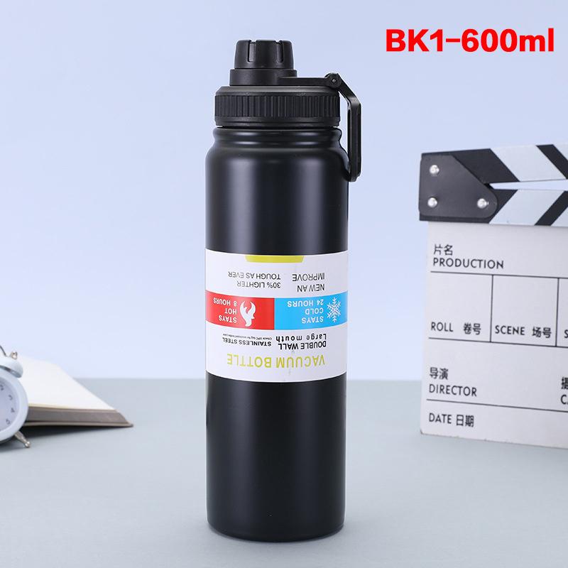 600/800/1000Ml Outdoor Thermos Water Bottle 304 Stainless Steel Insulated Cup Keeps Cold And Heat Thermal Large-Capacity Pot