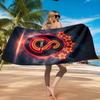 Galatasaray Football Club Crest Beach Towel, Quick-drying, Easy to Care for, Suitable for Both Fitness and Beach Vacations,Sports Essential