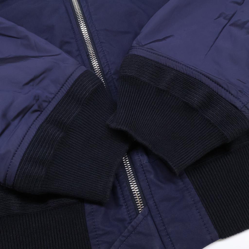 Moncler D10914012385 MONTUSSAN Navy X Orange Bomber Jacket Jacket 3 Navy X orangeUsed