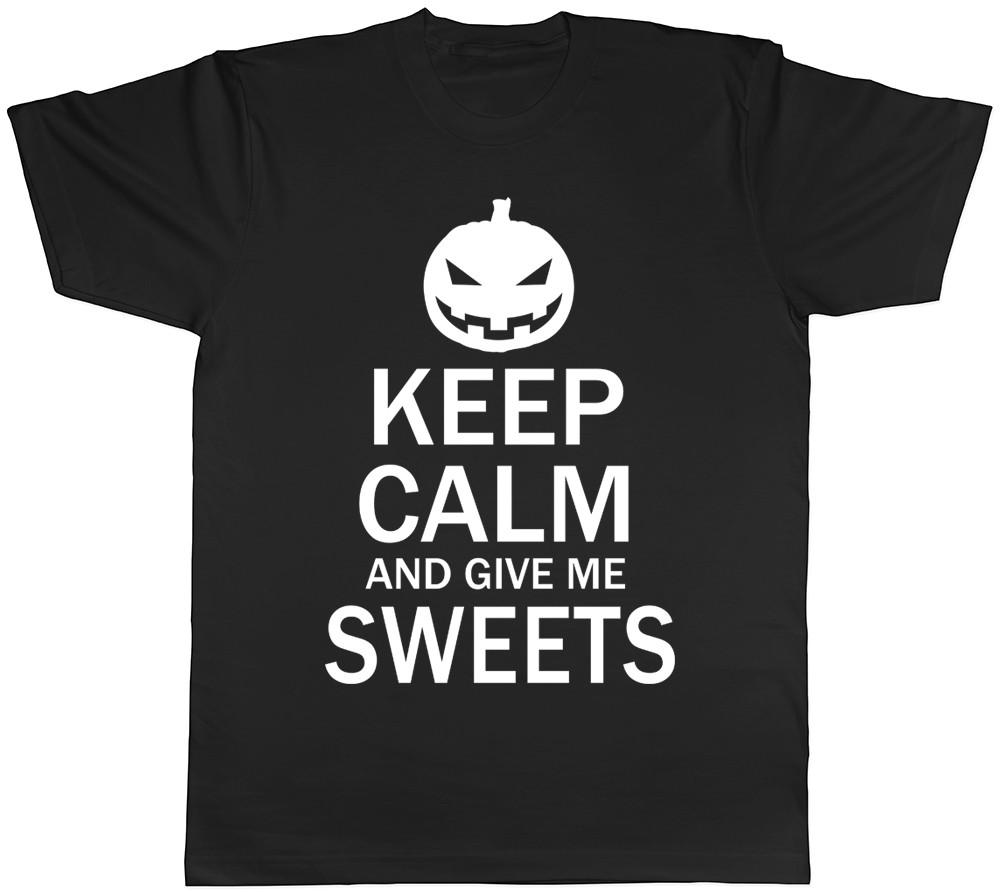 Keep Calm and give me Sweets Halloween Mens T-Shirt XXXXL