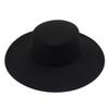 Hepburn Style Women Flatcap Wide Brim Panama Hat French Flat-top Cap  Gentleman