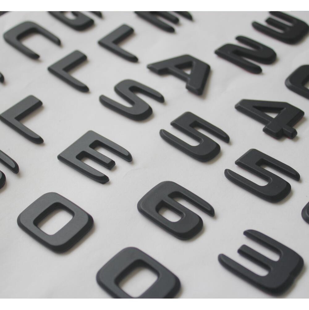 Flat Matt Black Red Letters Trunk Emblems Badges for Mercedes Benz AMG C63 E63s S63 S CLS63s GLE63s GLS63s 4MATIC
