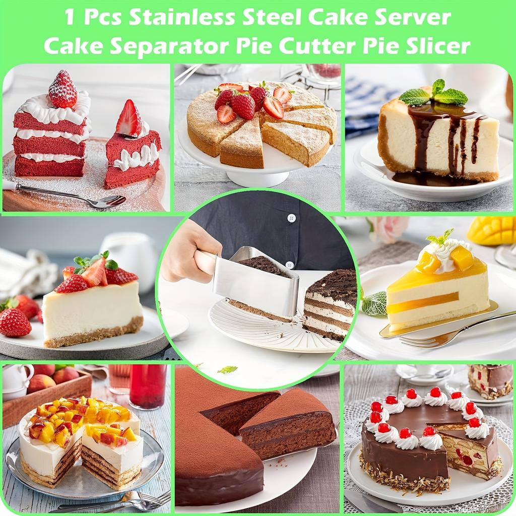 Stainless Steel Triangle Cake Transfer Clip Easy-to-grip Cake Lifter for Cake Slicing and Moving, a Must-Have for Pastry Chefs