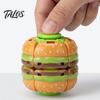 Handheld Focus Toys Hamburger Press Fidget Spinner, Stress Relief To Spin Burger Toy, Interactive Spinning Top Decompression Ball Desk Toy for Office,