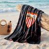 Sevilla FC Nyomtatott Mikroszálas Strandtörölköző Gyorsan Száradó Nedvszívó Nagy Törölköző Strandoláshoz, Úszáshoz, Utazáshoz