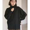 ROPE PICNIC GDM54110 Black Knit Pullover with Center Machine Perfect for Coordinating with Other Items Women's (01) Tuck, Mid-Length, Anti-Static,
