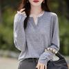 Cashmere genser for kvinner Qinghe cashmere 50 % ull 50 % silke Dame høst og vinter kashmir genser myk og varm