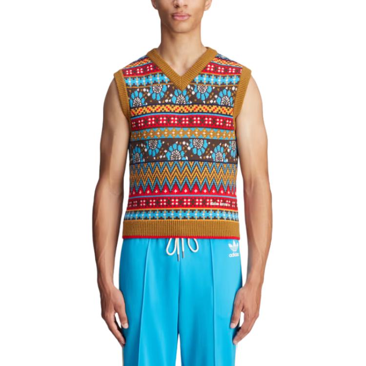 Adidas X Wales Bonner Knit Vest Multicolor Men Outerwear Multi-Color JE5983