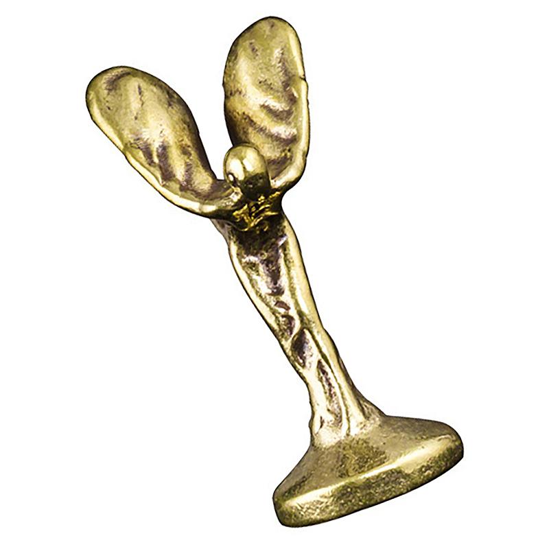 

Mini Trophy Copper Figurines Vintage Ornaments Little Golden Man Statue Office Computer Desktop Decoration Home Decor медный