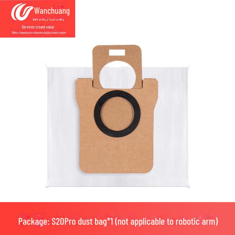 Suitable Accessories: Side Brush and Dust Bag for Dreame S20 Pro/S20 Robotic Arm Sweeper
