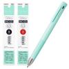 Zebra Set of 2 Blen2+S Multi-Function Pen, 0.5mm Blue-Green Barrel, Refills, B2SAS88-SNC5-BGAZ