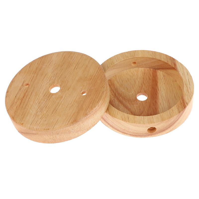 10/12Cm Holz Lampenfuß Modern Deckenplatte Holz Deckenhalter Pendelleuchte Fassung Kronleuchter Basis DIY Beleuchtungszubehör