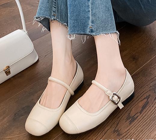 Fashion 2025 Silver Traf Mary Janes Women Shallow Square Toe Flats Ballet Shoes Ladies Girls Lolita Loafers Soft Cozy Barefoot Mocasines